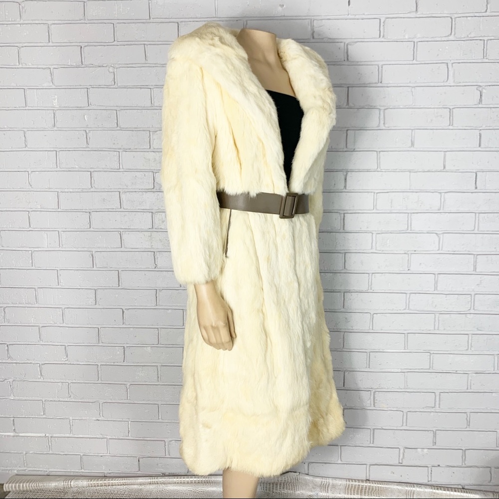 Vintage Cream Teddy Jacket Plush Faux Fur
